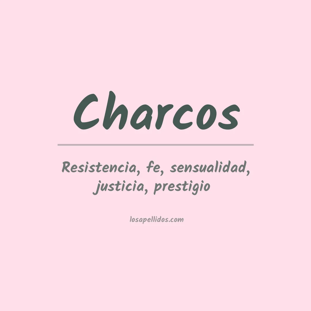 Apellido Charcos