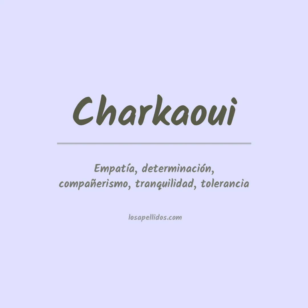Apellido Charkaoui