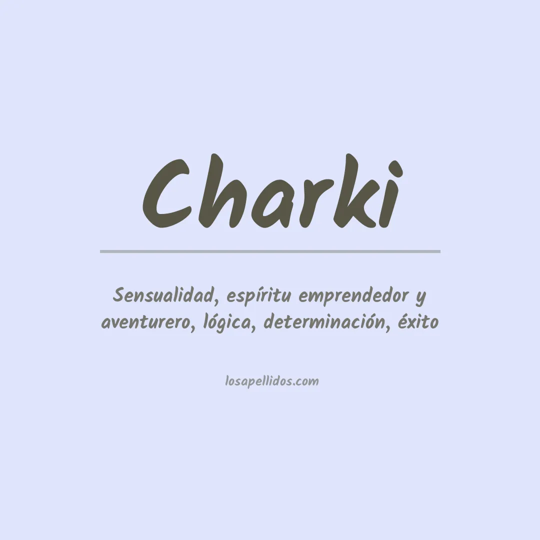 Apellido Charki
