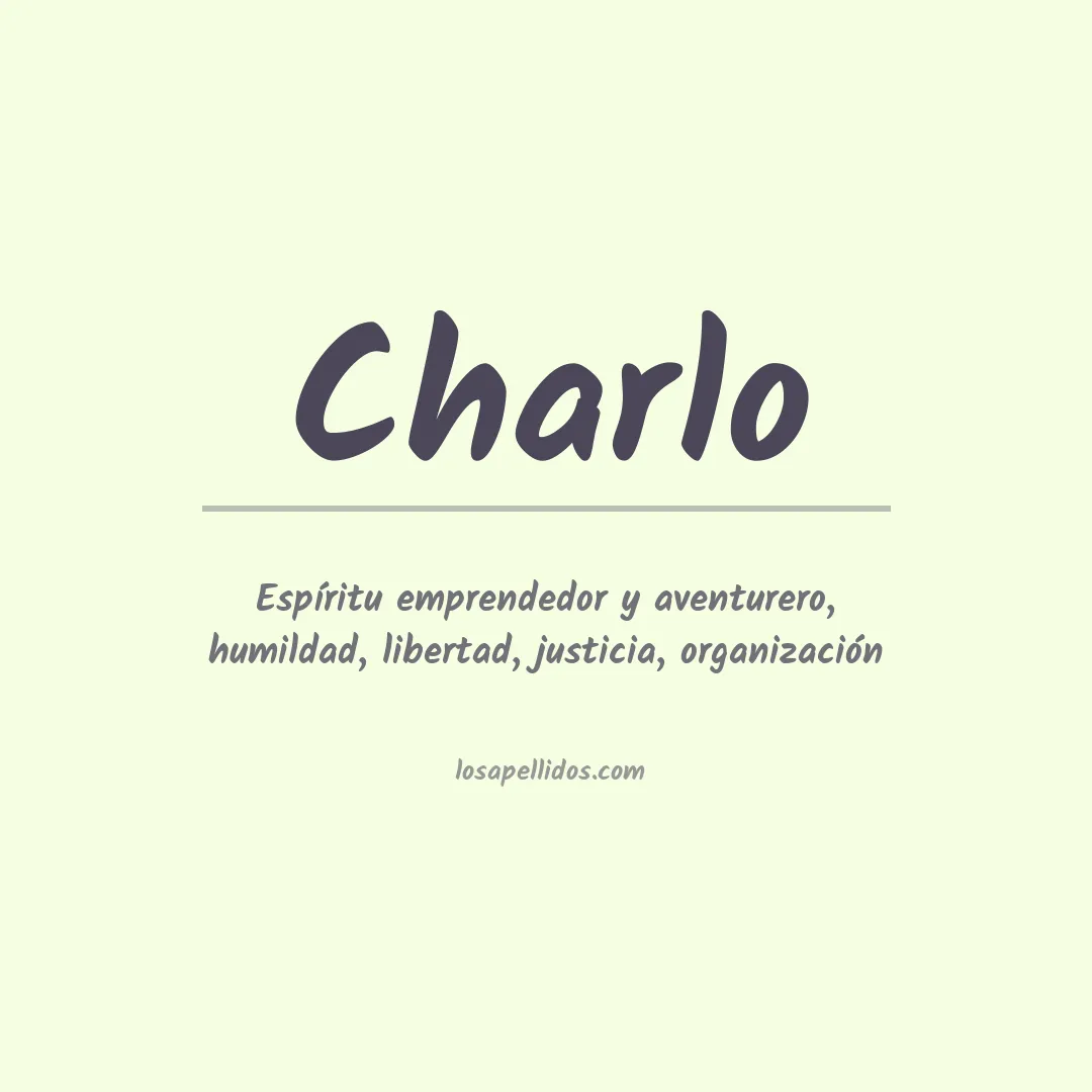 Apellido Charlo