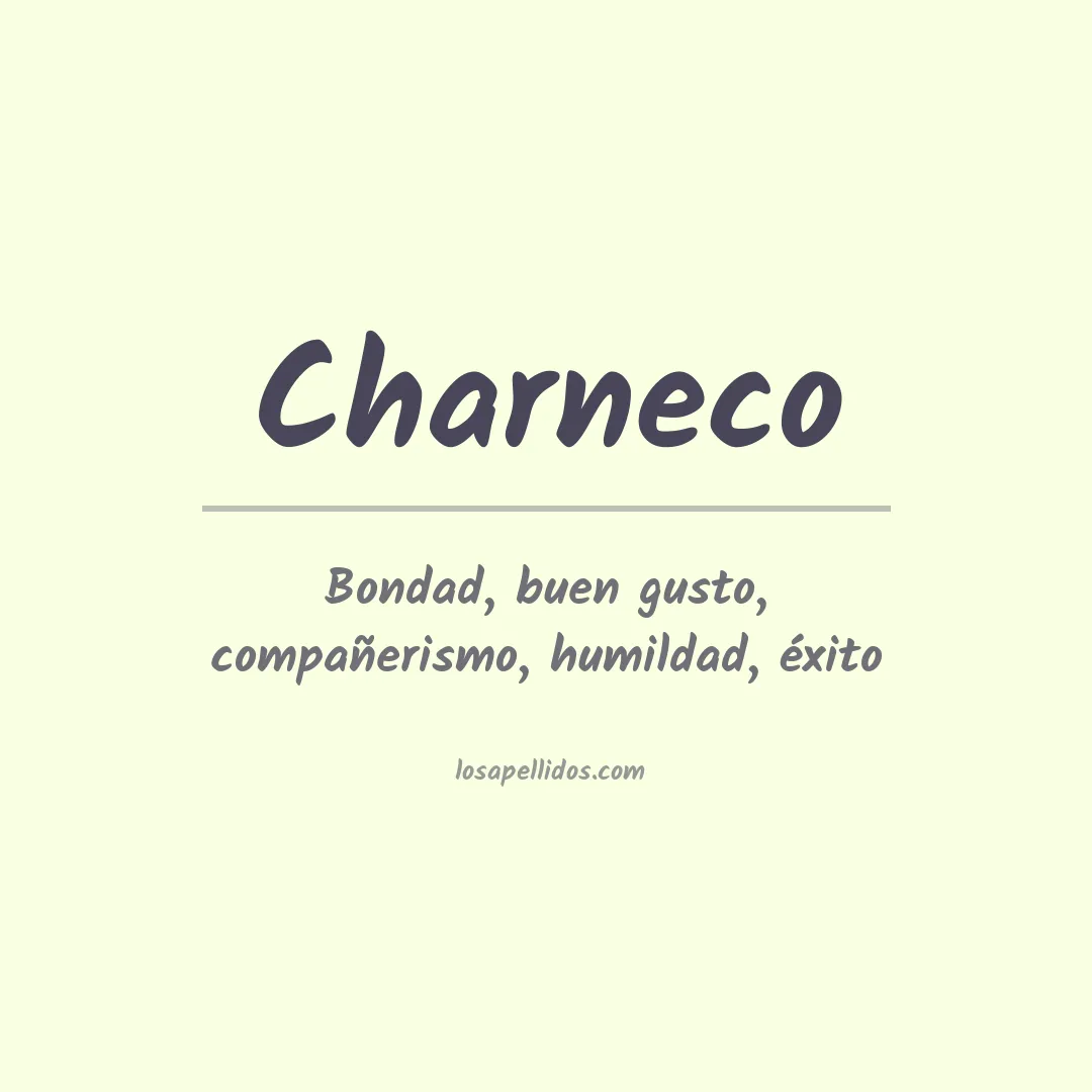 Apellido Charneco
