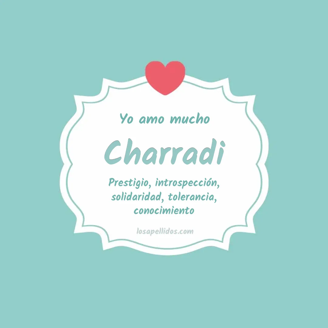 Yo amo mucho Charradi