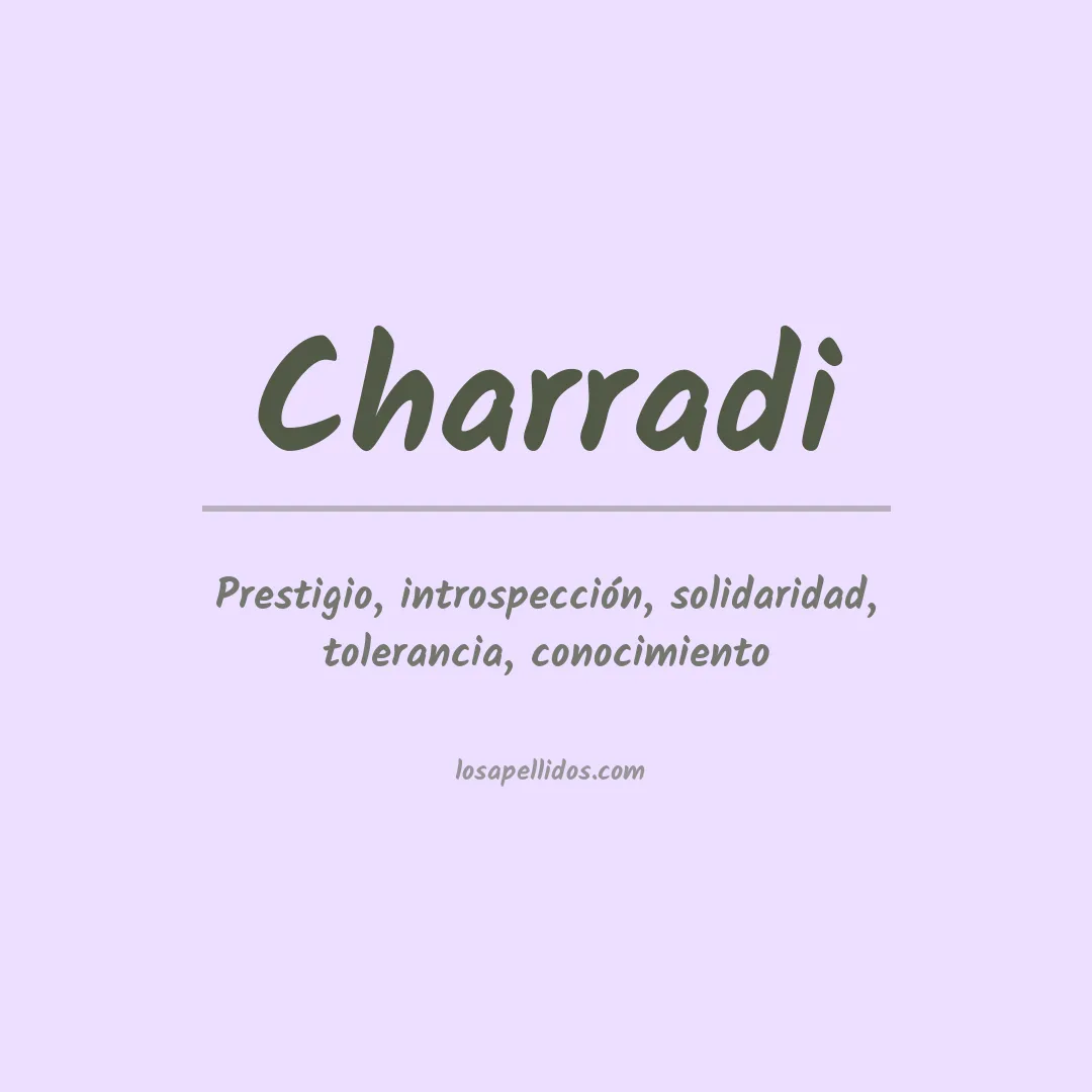 Apellido Charradi