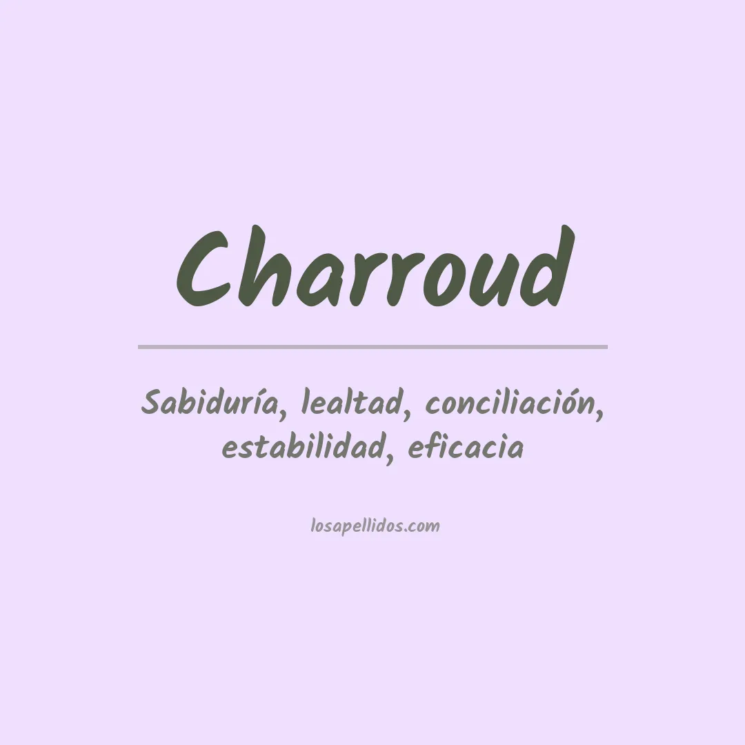 Apellido Charroud