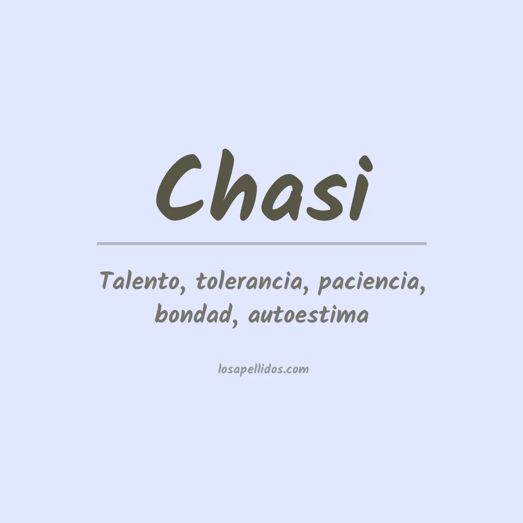 Apellido Chasi