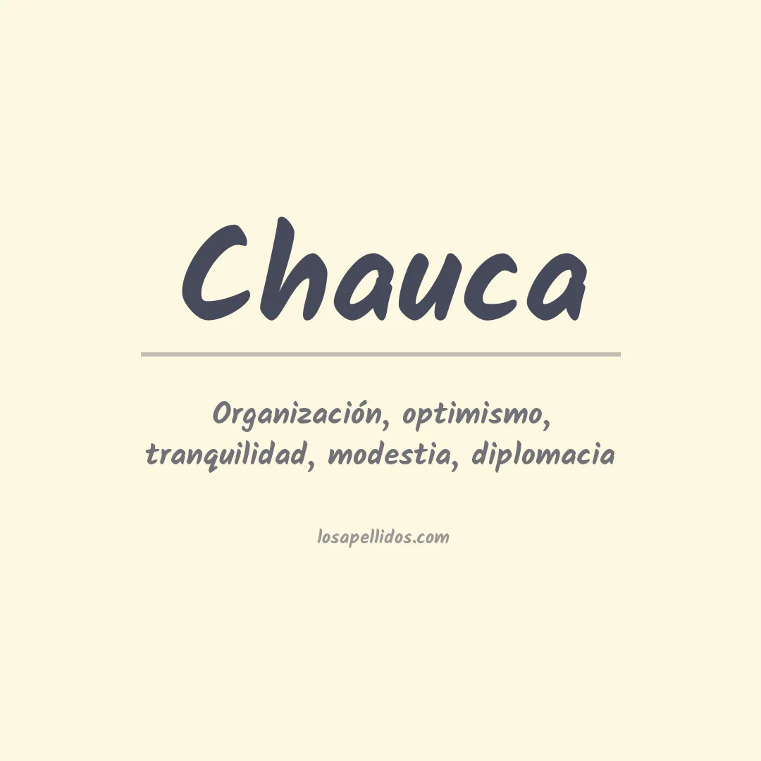 Apellido Chauca