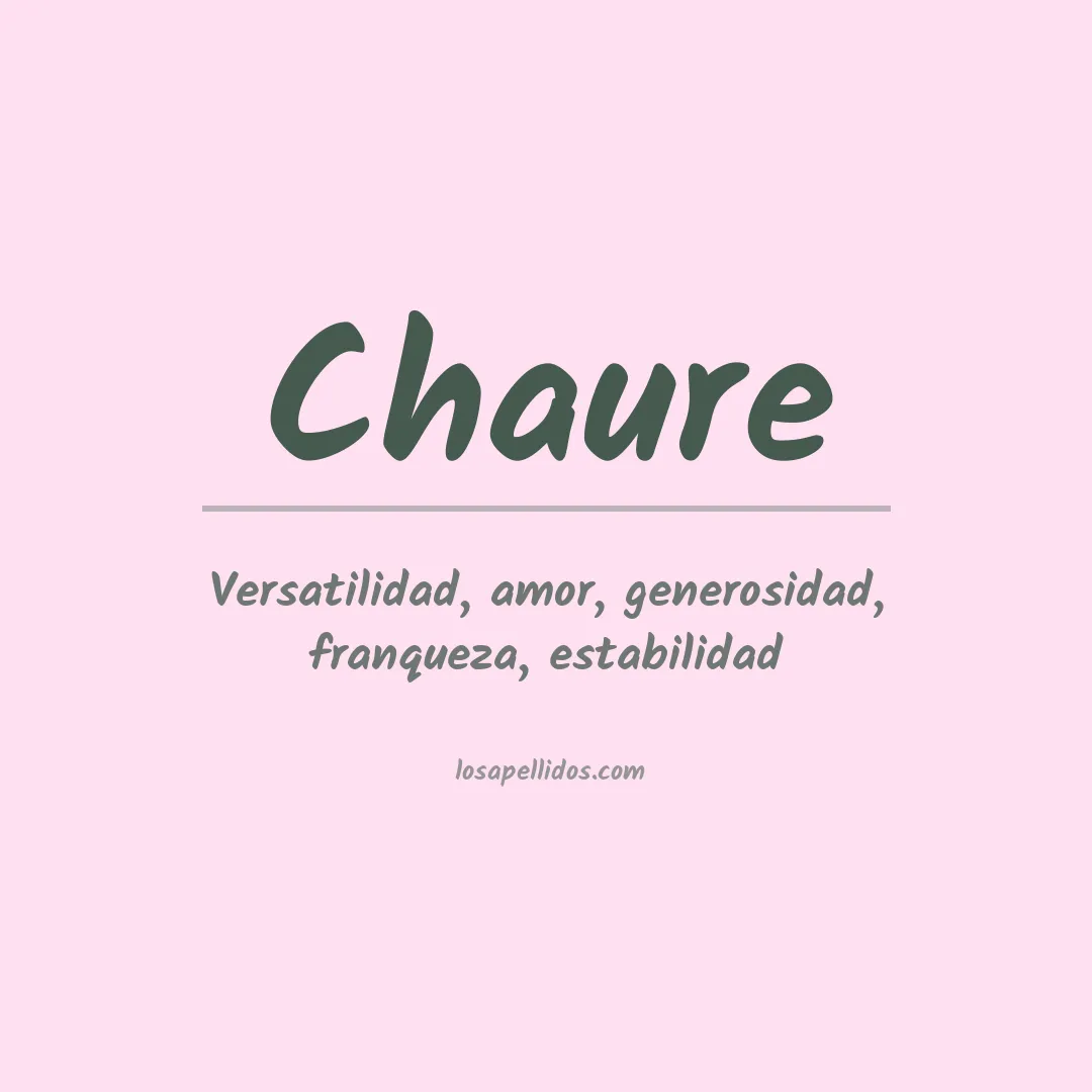 Apellido Chaure