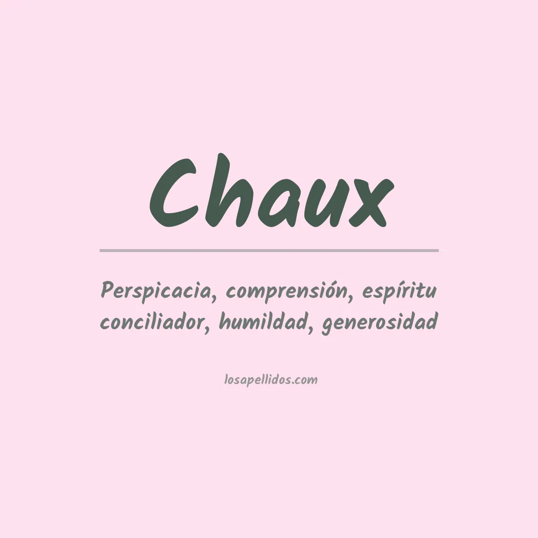 Apellido Chaux