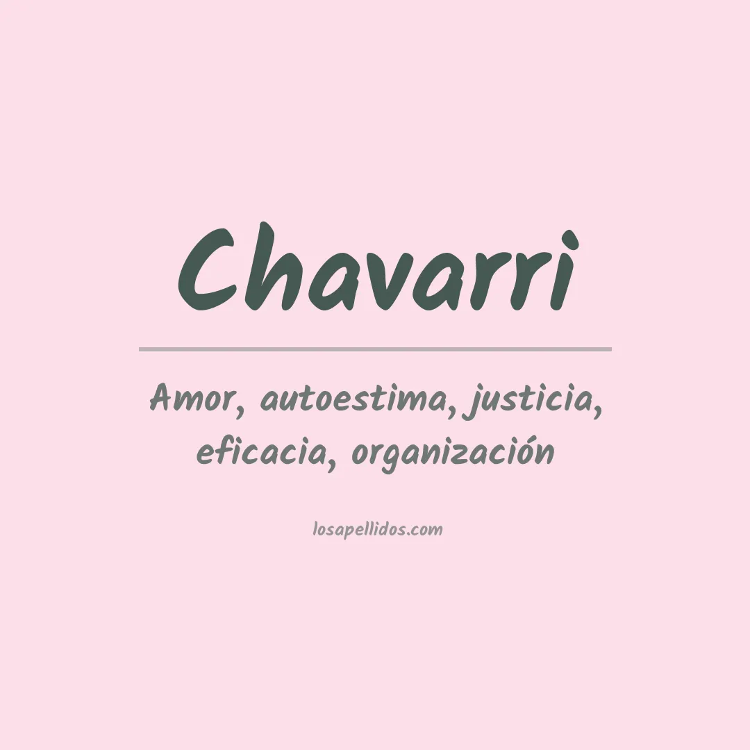 Apellido Chavarri
