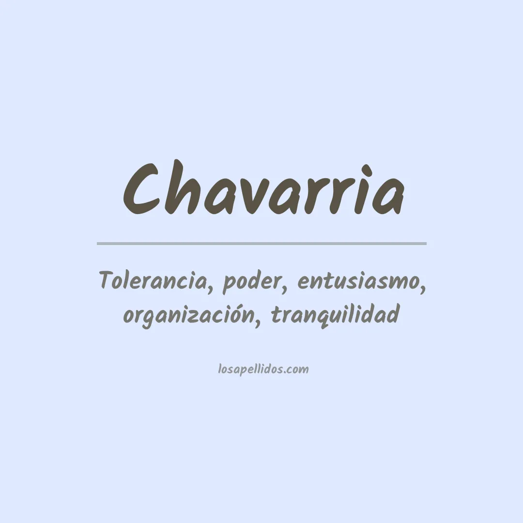 Apellido Chavarría