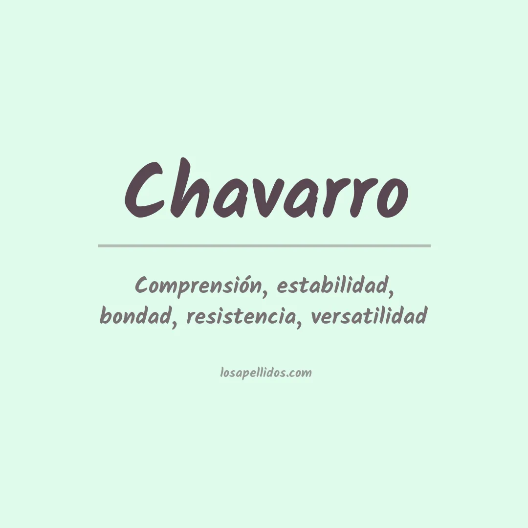 Apellido Chávarro