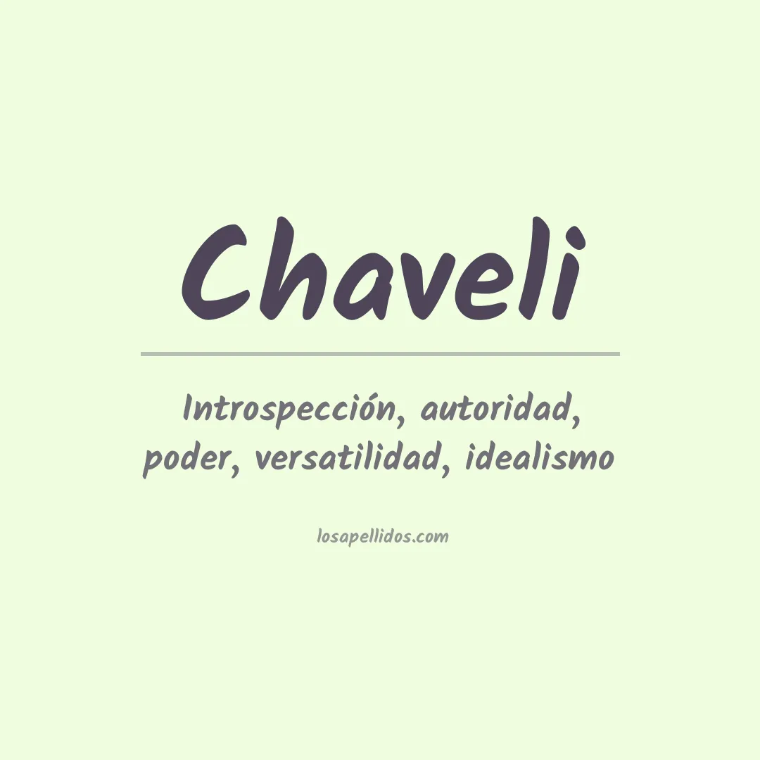 Apellido Chaveli