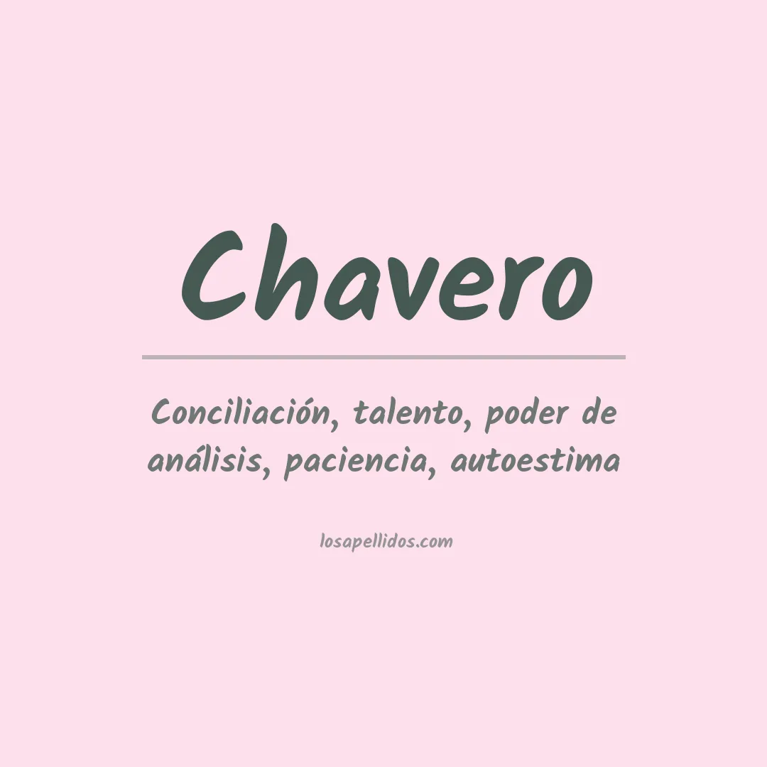 Apellido Chavero
