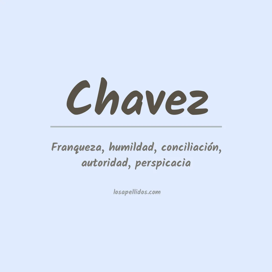 Apellido Chávez