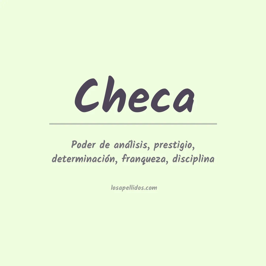 Apellido Checa