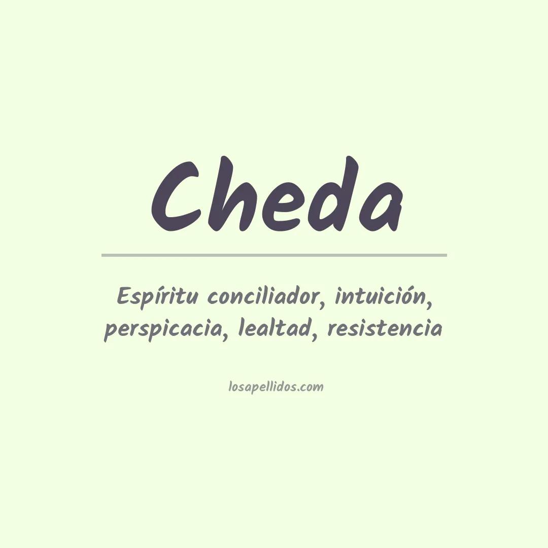 Apellido Cheda