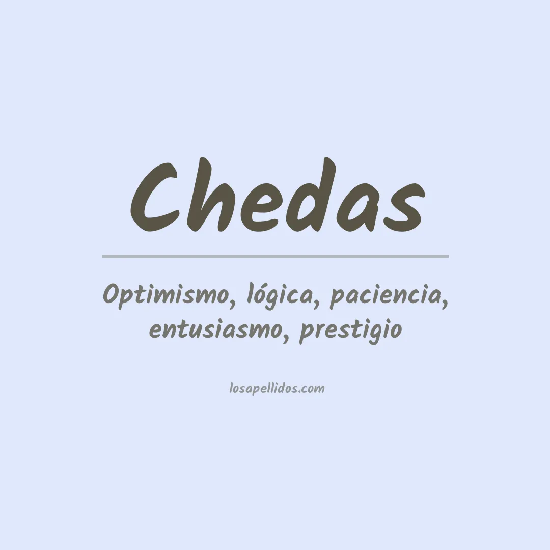 Apellido Chedas