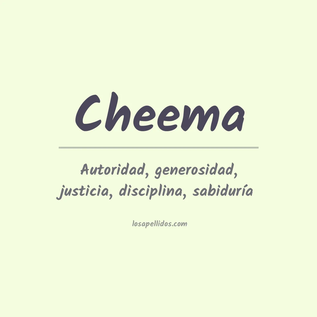 Apellido Cheema