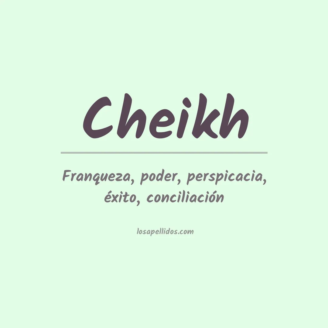 Apellido Cheikh