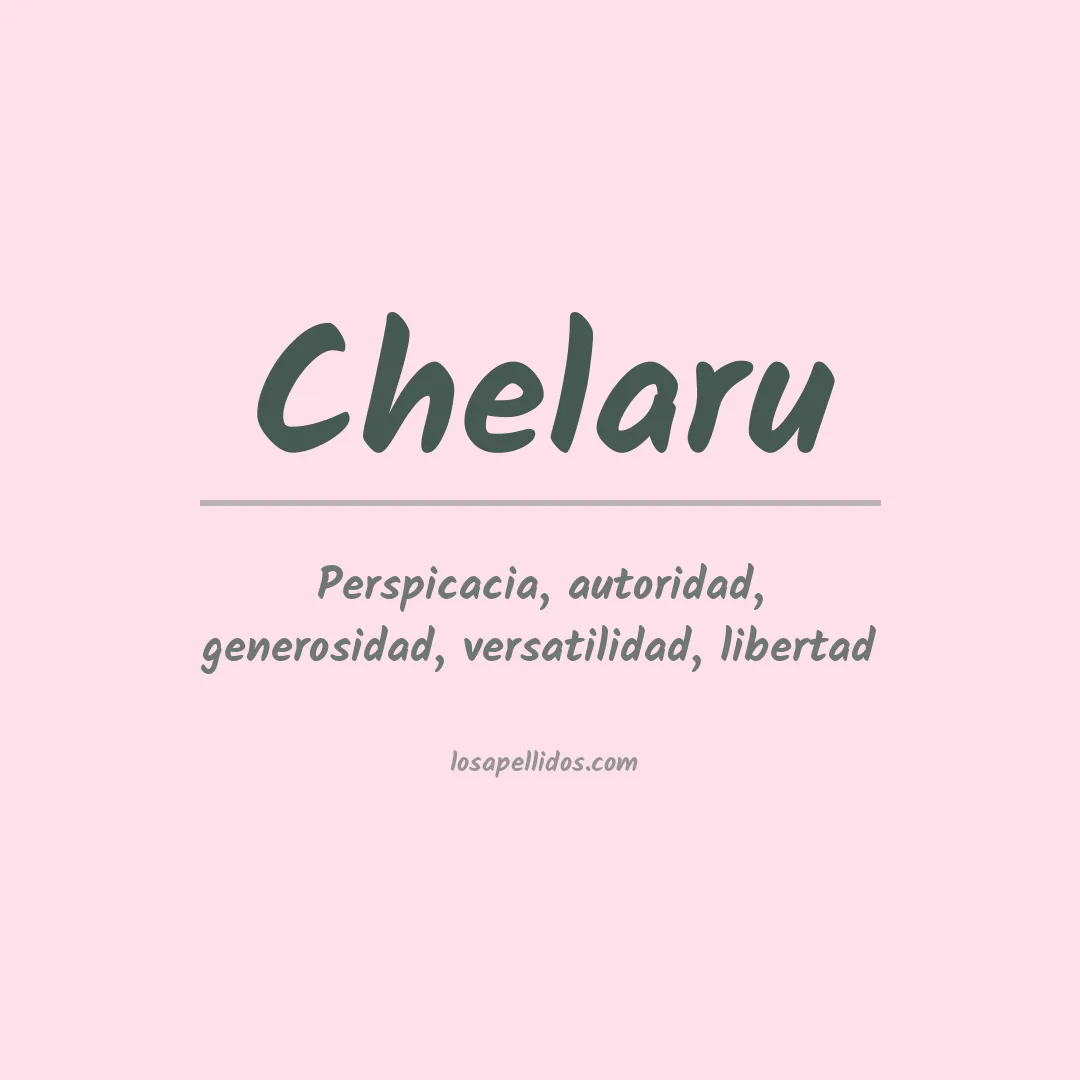 Apellido Chelaru