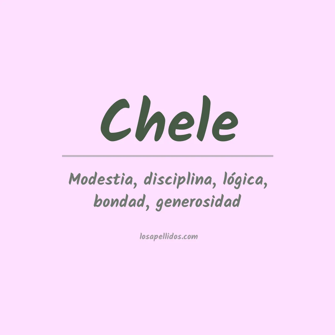Apellido Chele