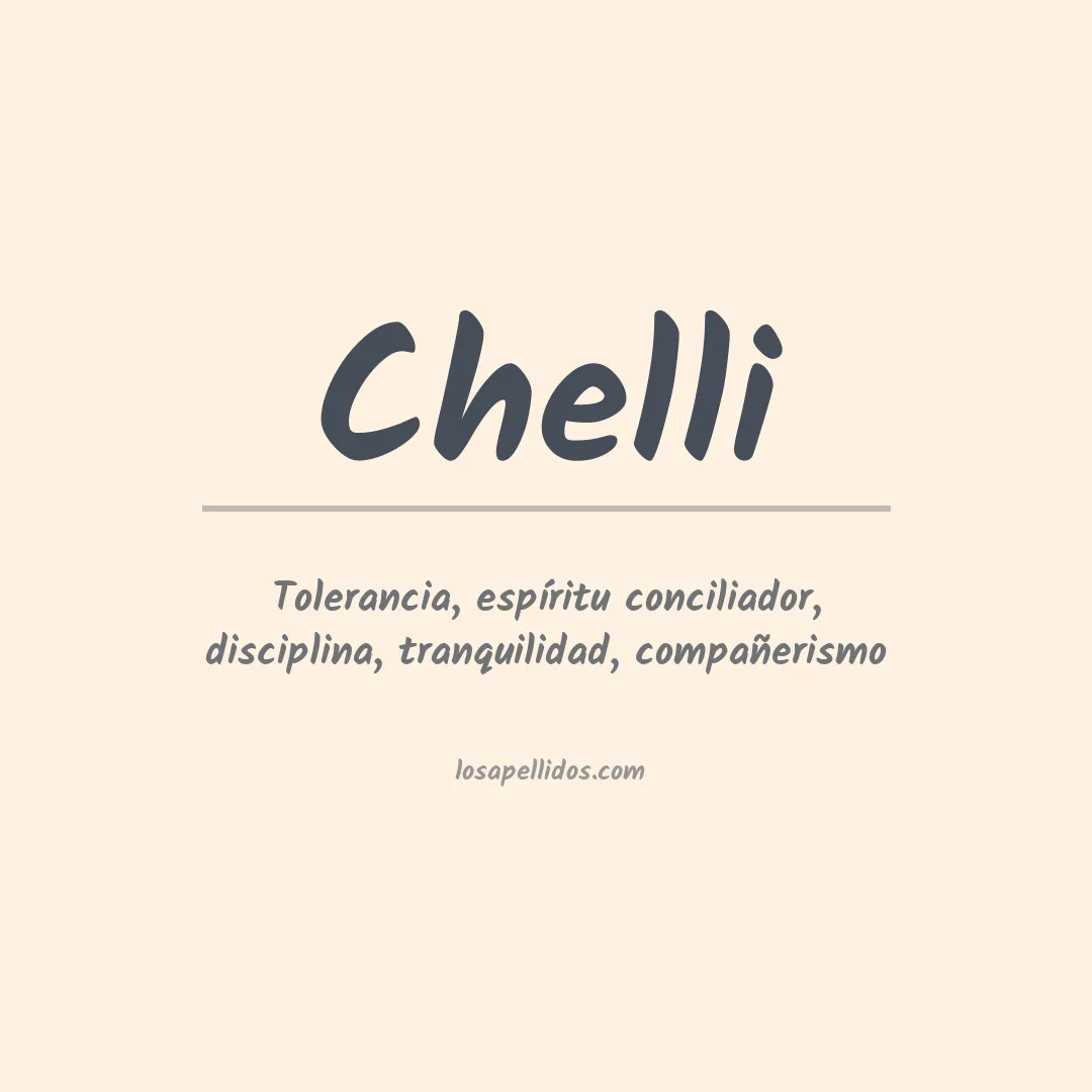 Apellido Chelli