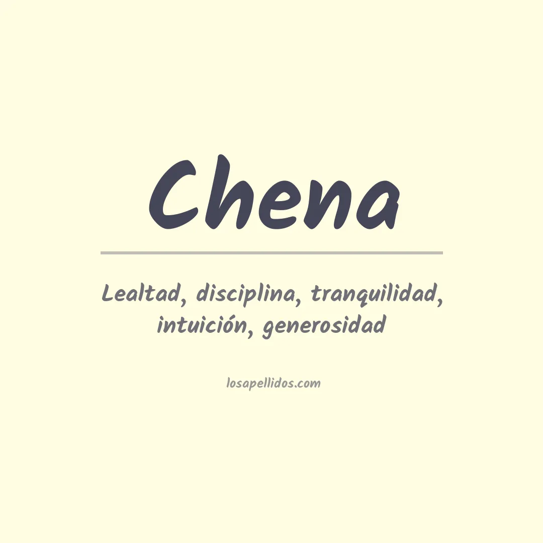 Apellido Chena