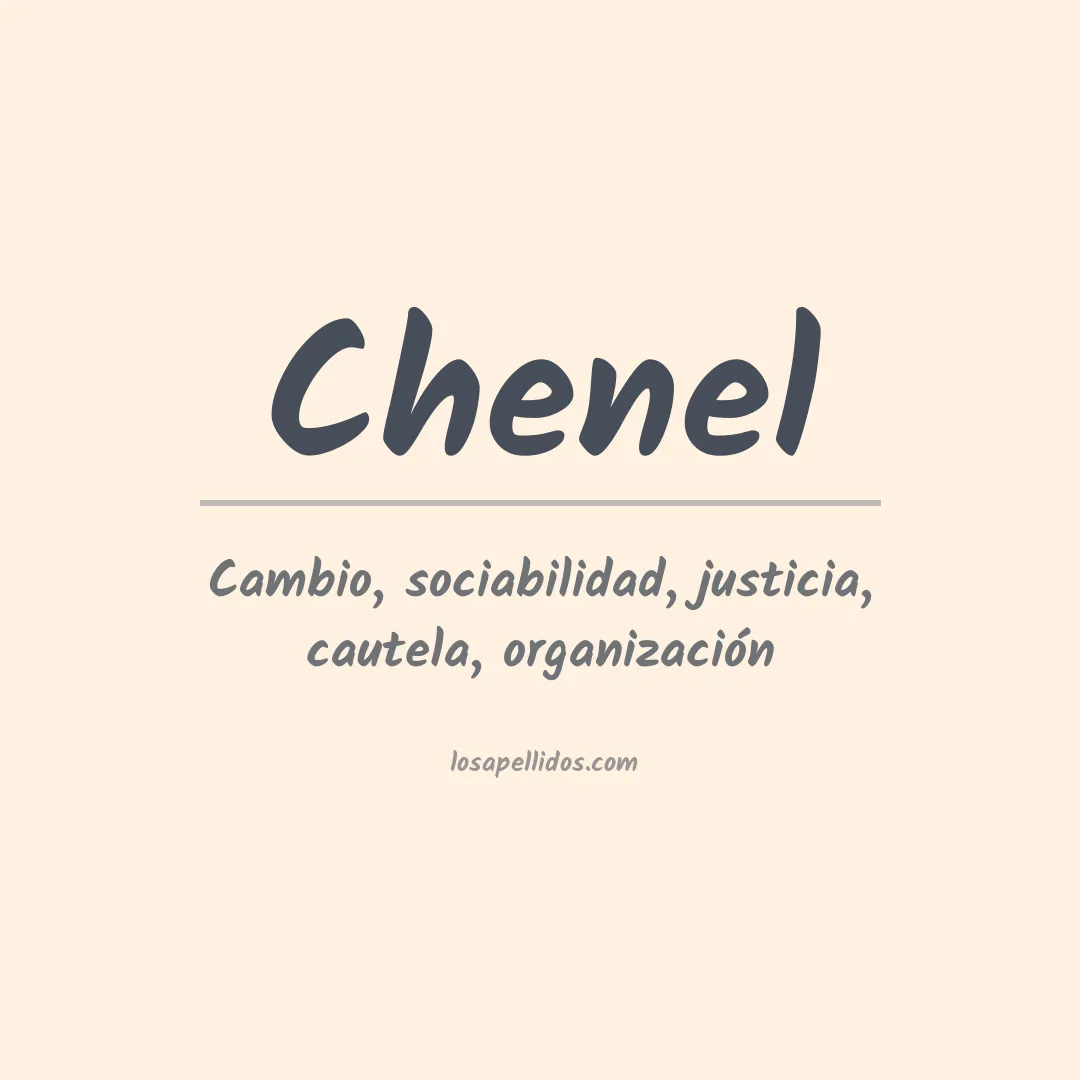 Apellido Chenel