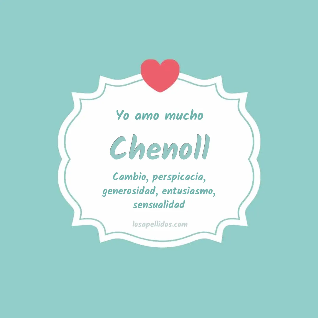 Yo amo mucho Chenoll