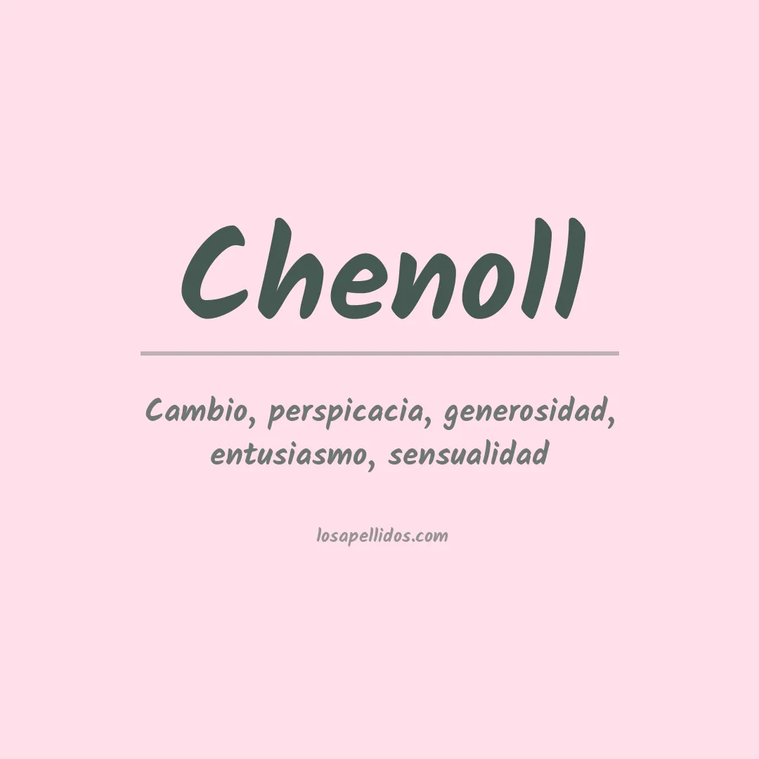 Apellido Chenoll