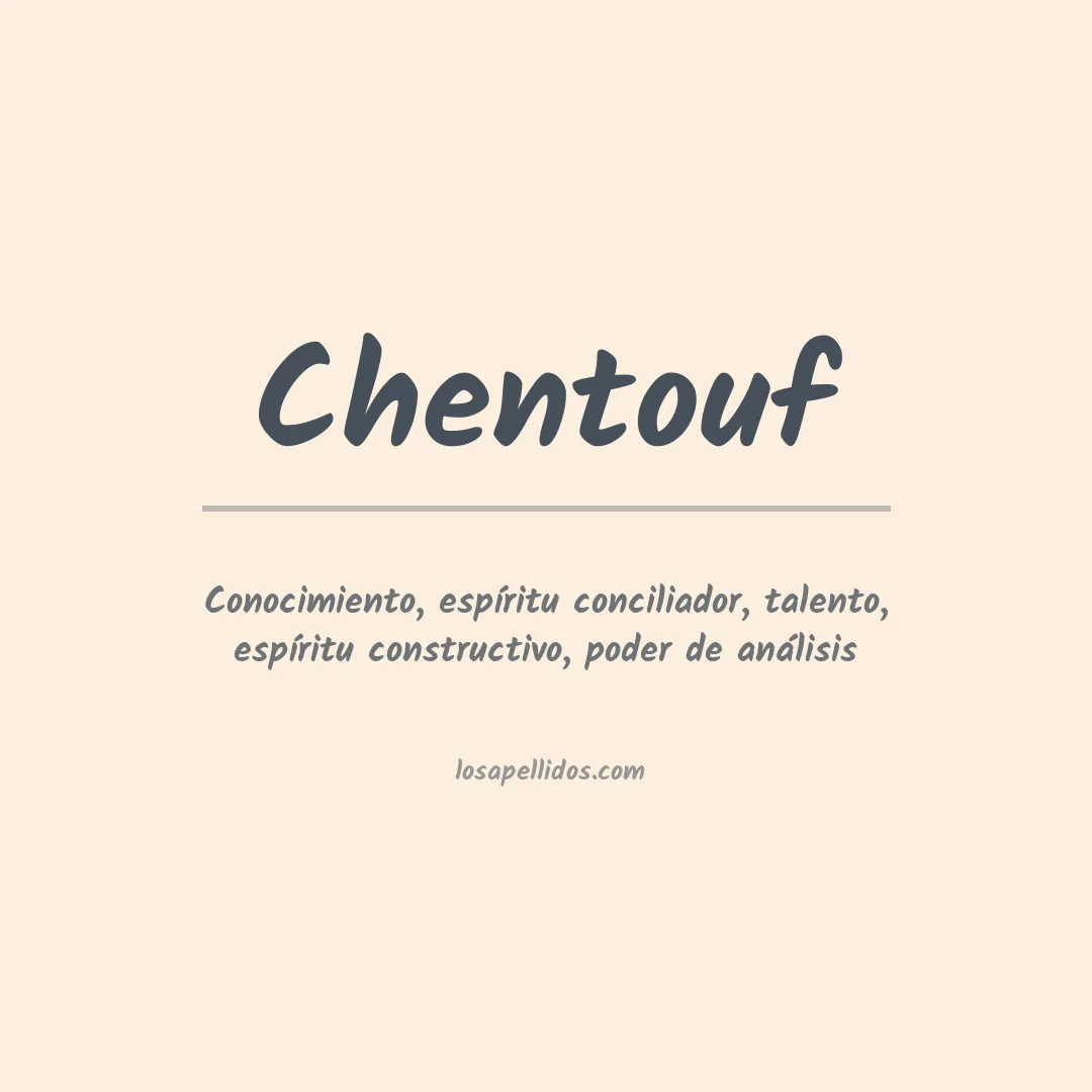 Apellido Chentouf