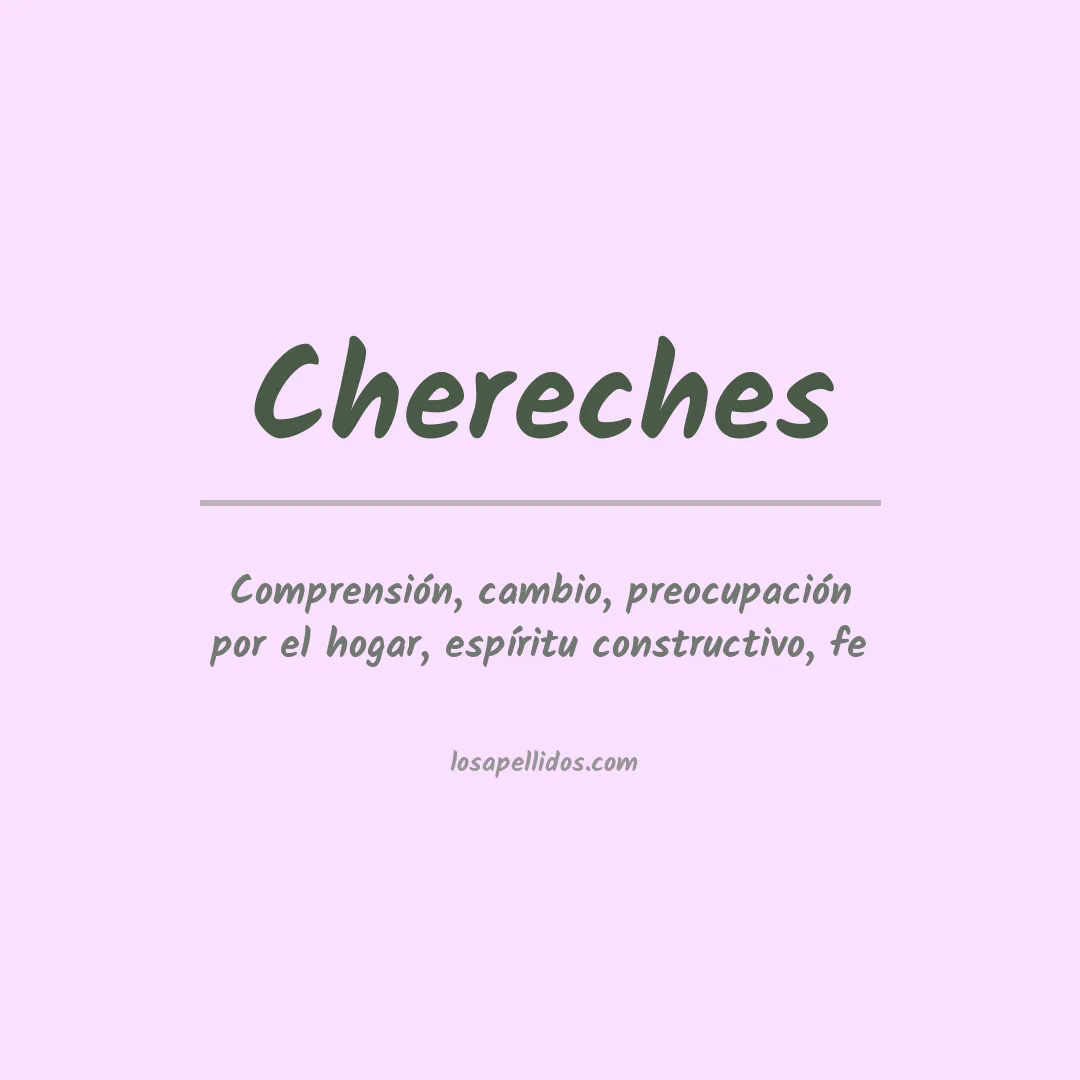 Apellido Chereches