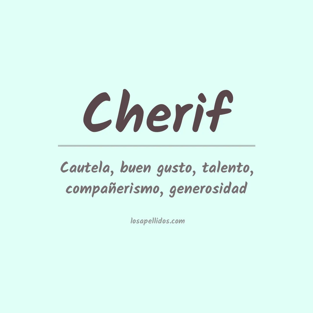 Apellido Cherif