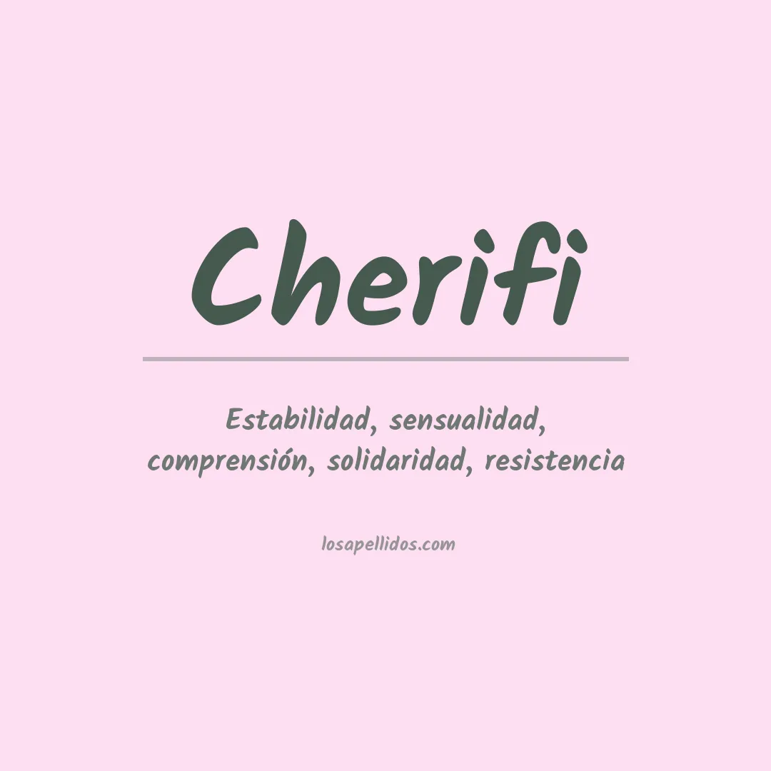 Apellido Cherifi