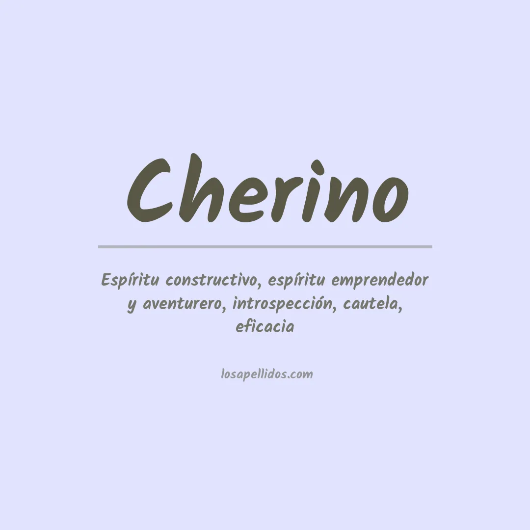 Apellido Cherino