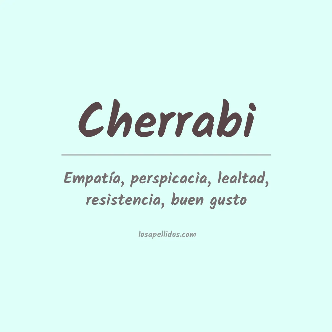 Apellido Cherrabi
