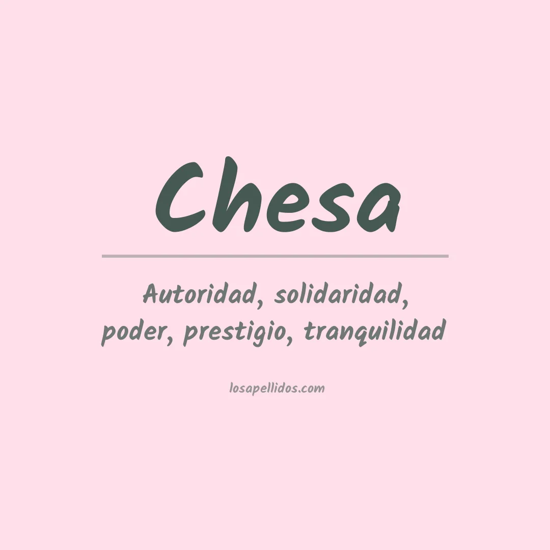 Apellido Chesa