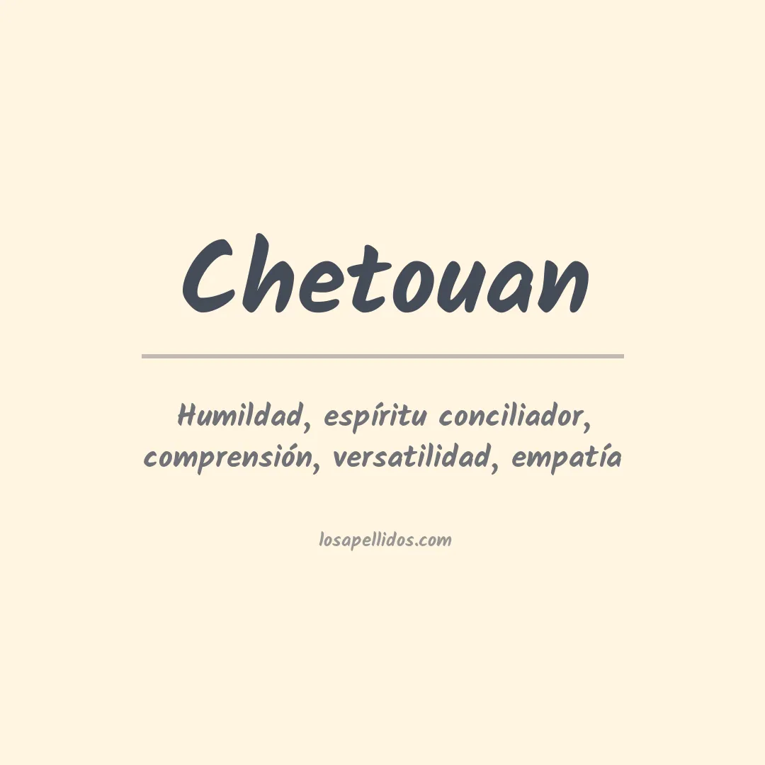 Apellido Chetouan