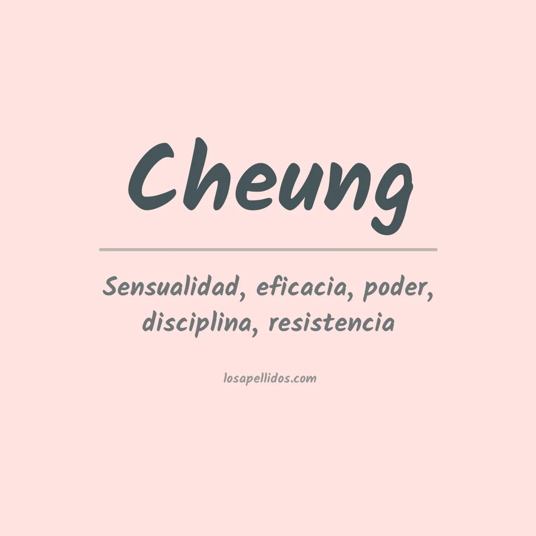 Apellido Cheung