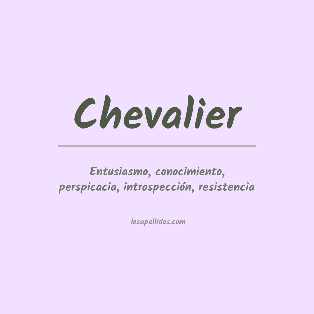 Apellido Chevalier