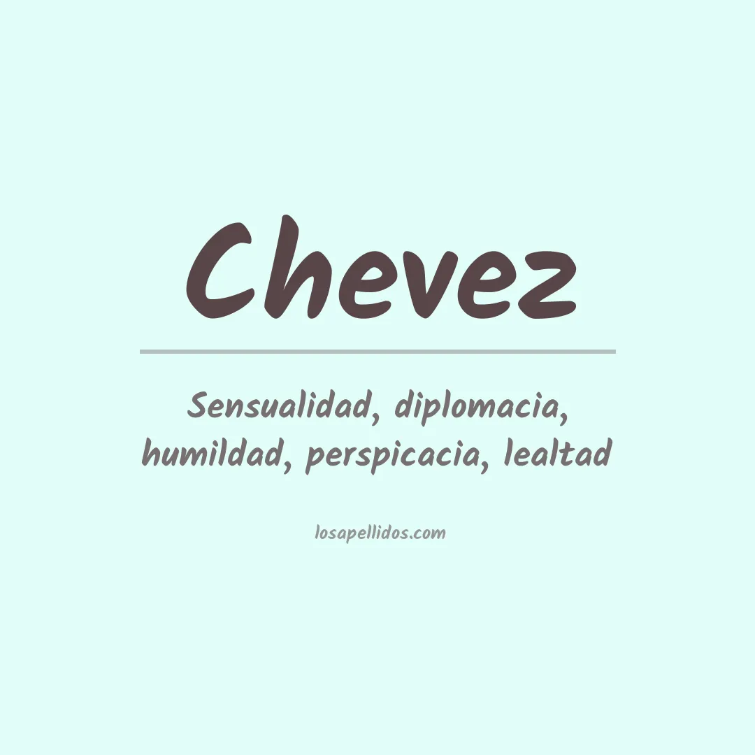 Apellido Chévez