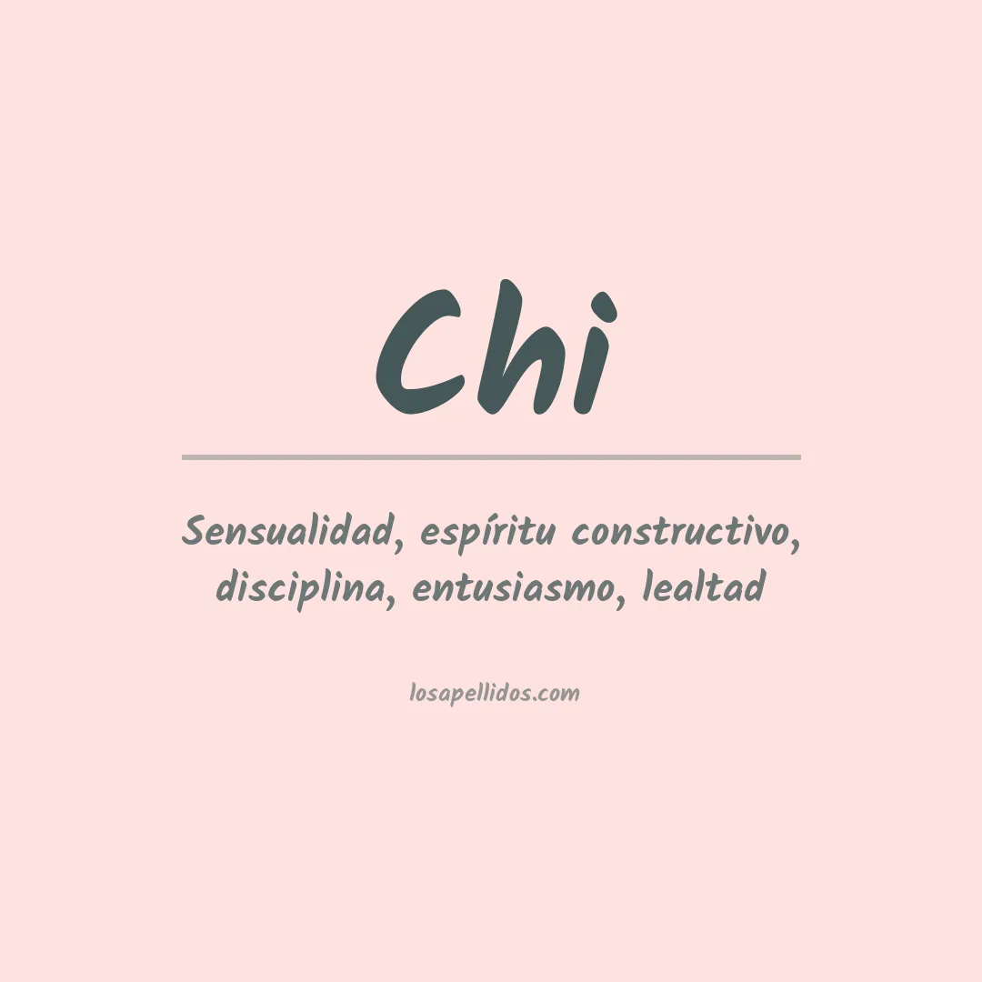 Apellido Chi
