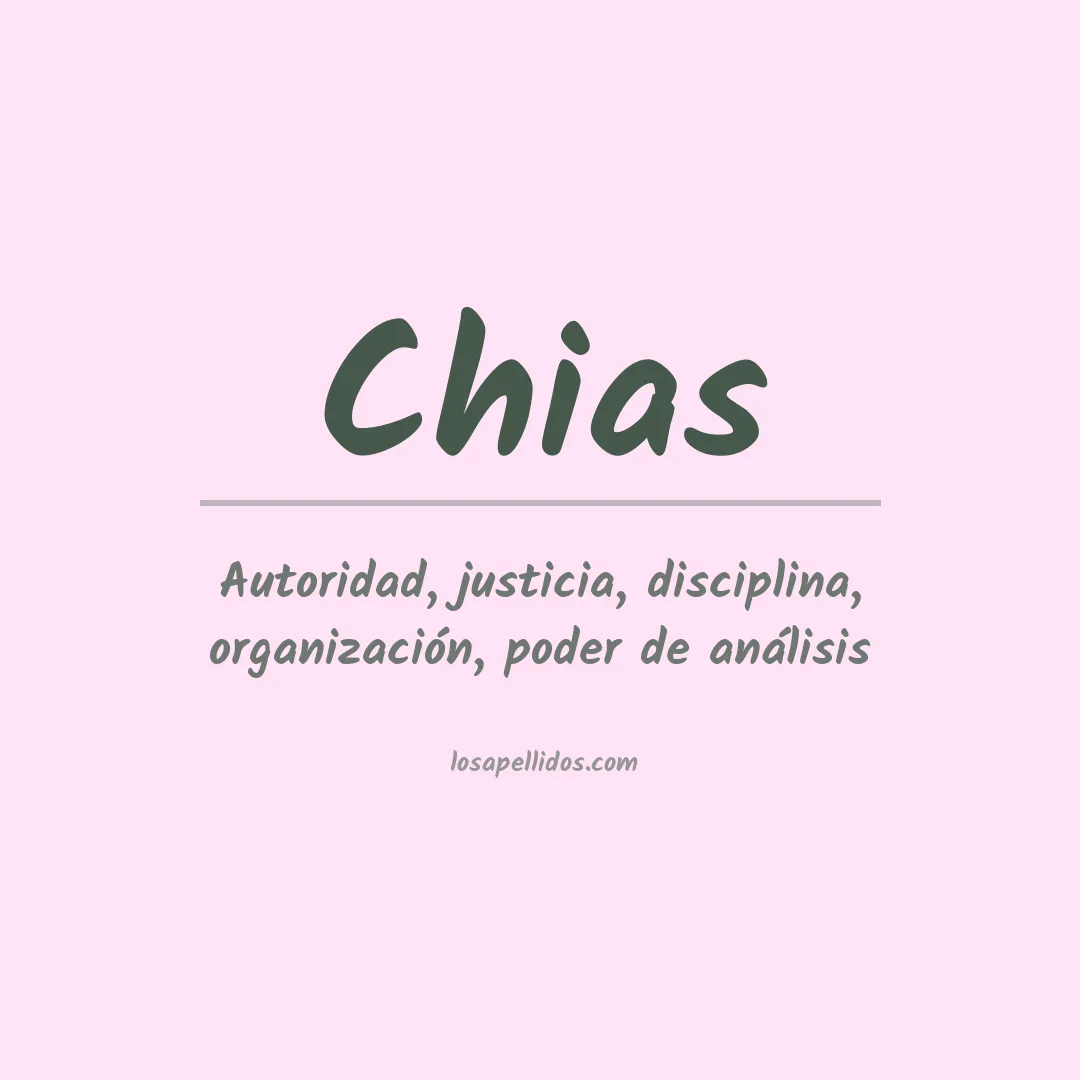 Apellido Chias
