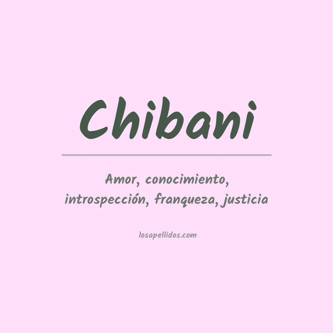 Apellido Chibani