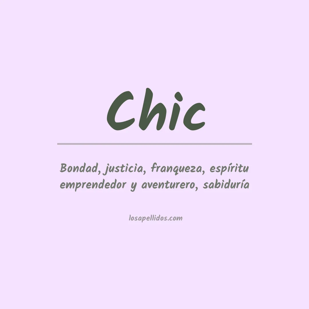 Apellido Chic