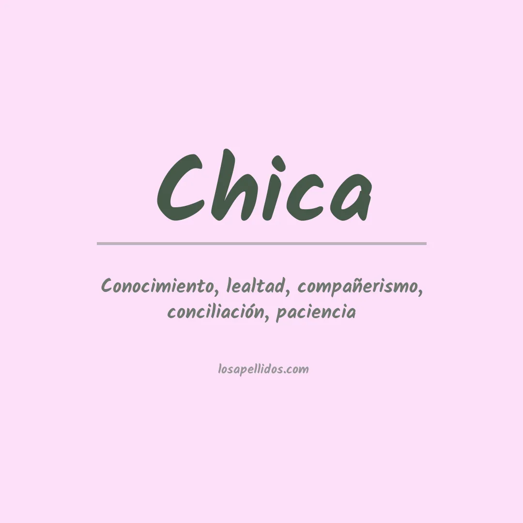 Apellido Chica