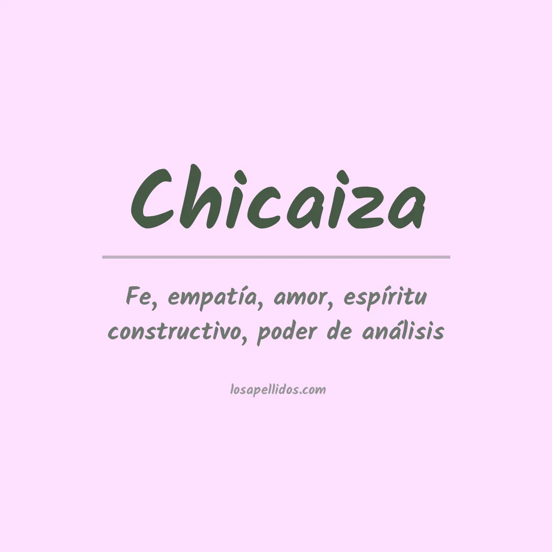 Apellido Chicaiza