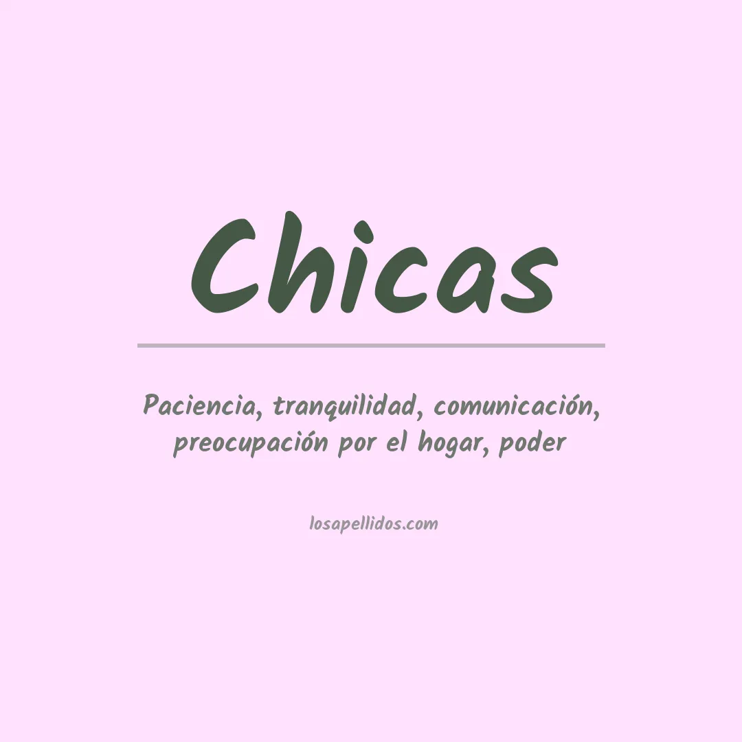Apellido Chicas