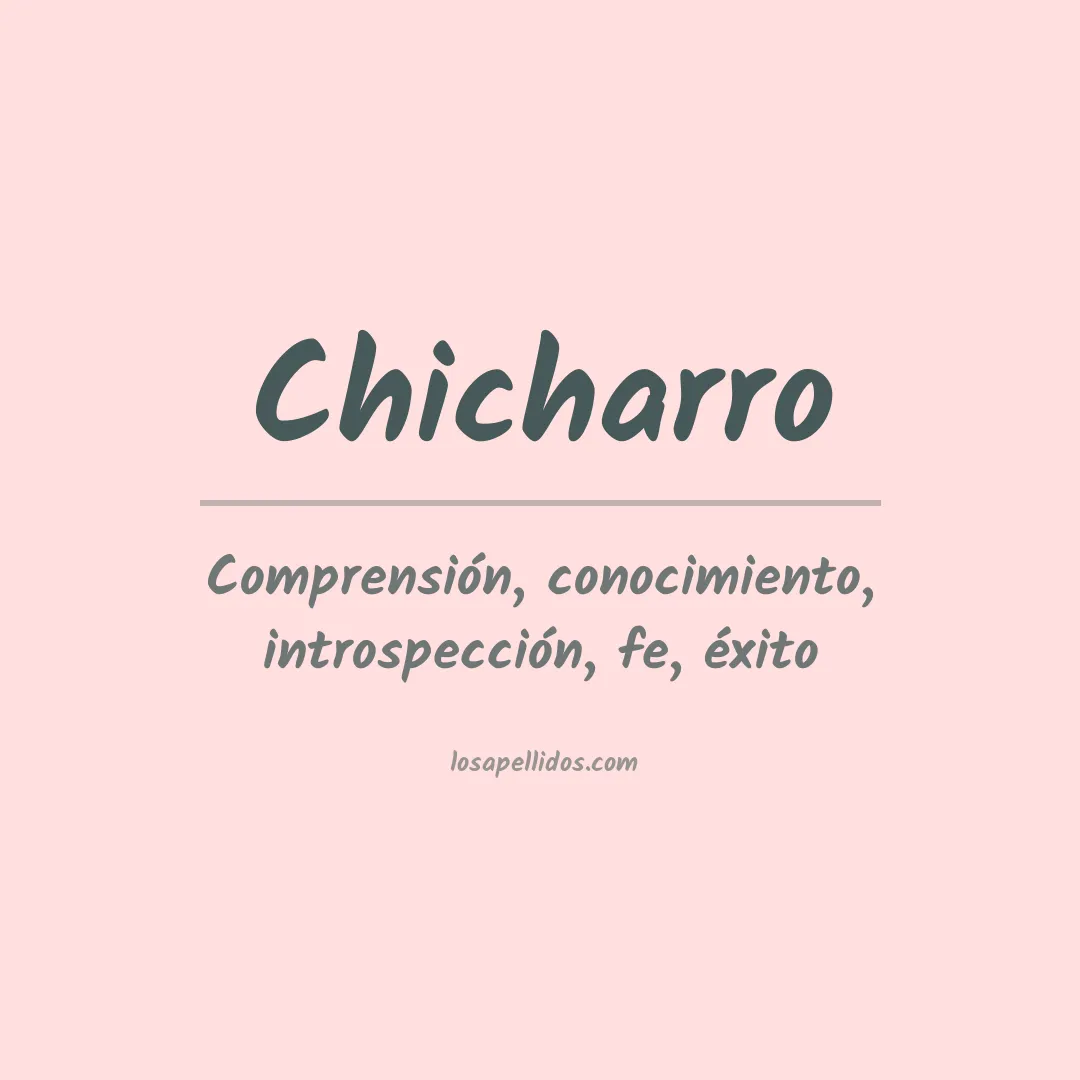 Apellido Chicharro