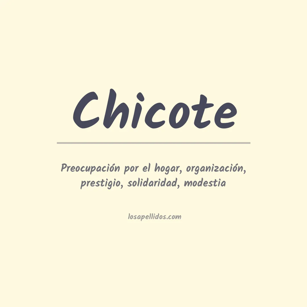 Apellido Chicote